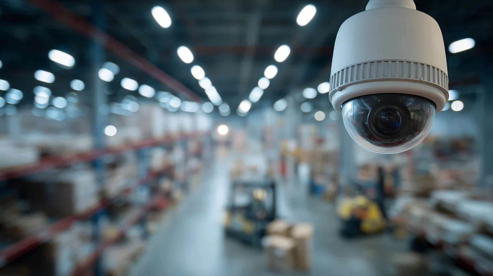 CCTV camera installed for video surveillance and access control